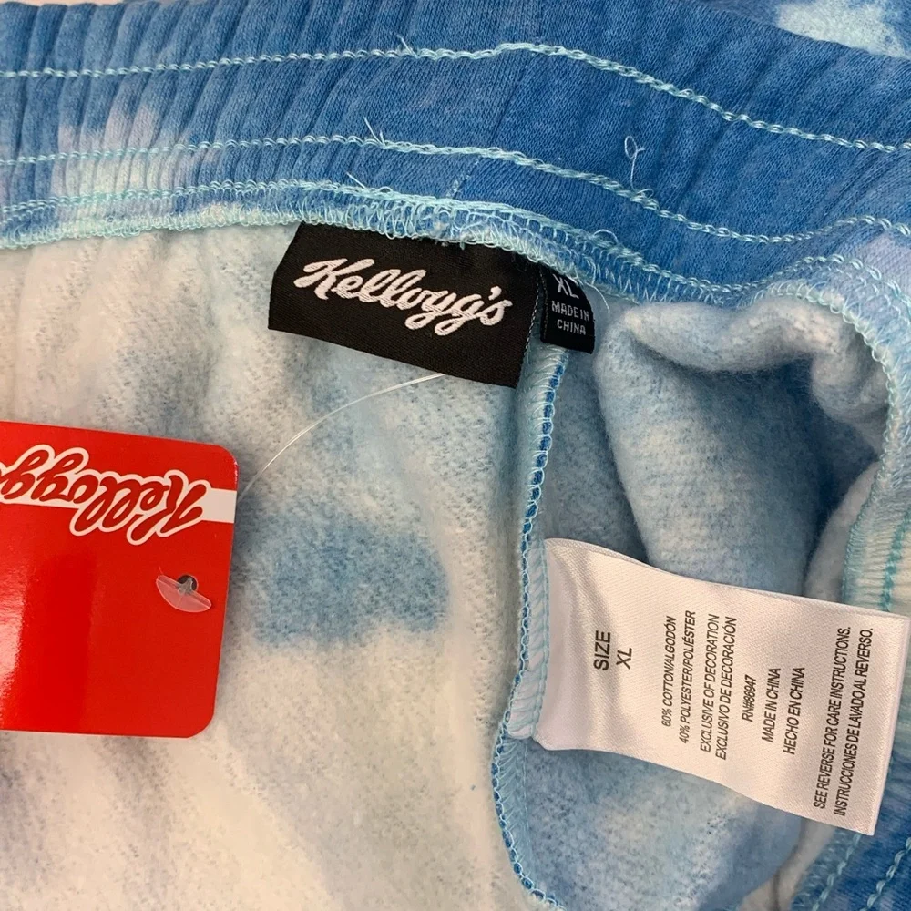Pop Tarts Blue Tie Dye Sweatpants Womens X-Large - Picture 7 of 9